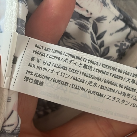 Abercrombie & Fitch Asymmetrical Underwire Bralette Bikini Top Size L - Picture 5 of 6